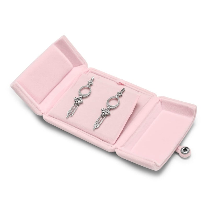 Oirlv Pink Velvet Jewelry Packaging Box Pendant Earrings Display Storage Case Pendant Gift Box - Image 4